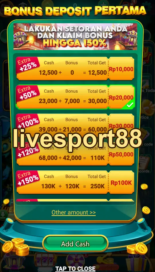 livesport88 Tangkapan Layar - APK Resmi